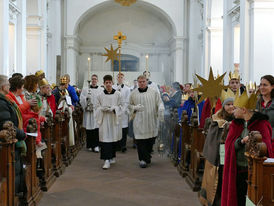 Diözesale Aussendung der Sternsinger im Hohen Dom zu Fulda (Foto:Karl-Franz Thiede)